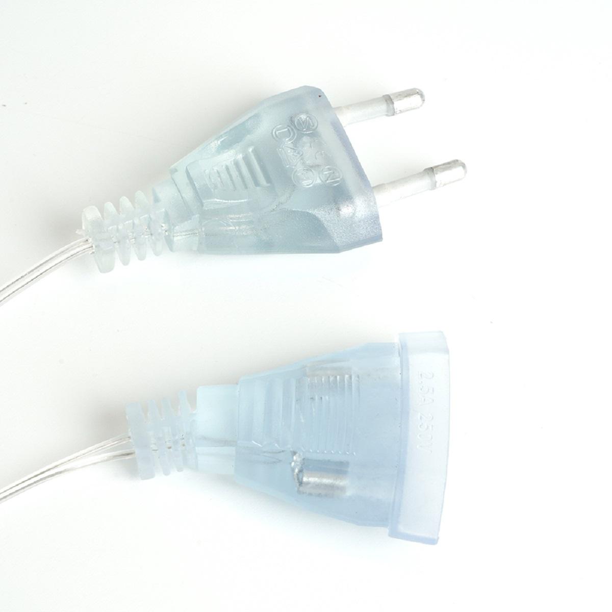 фото светодиодная гирлянда feron занавес 230v 5000k холодный белый с эффектом водопада cl27 48599 | 220svet.ru