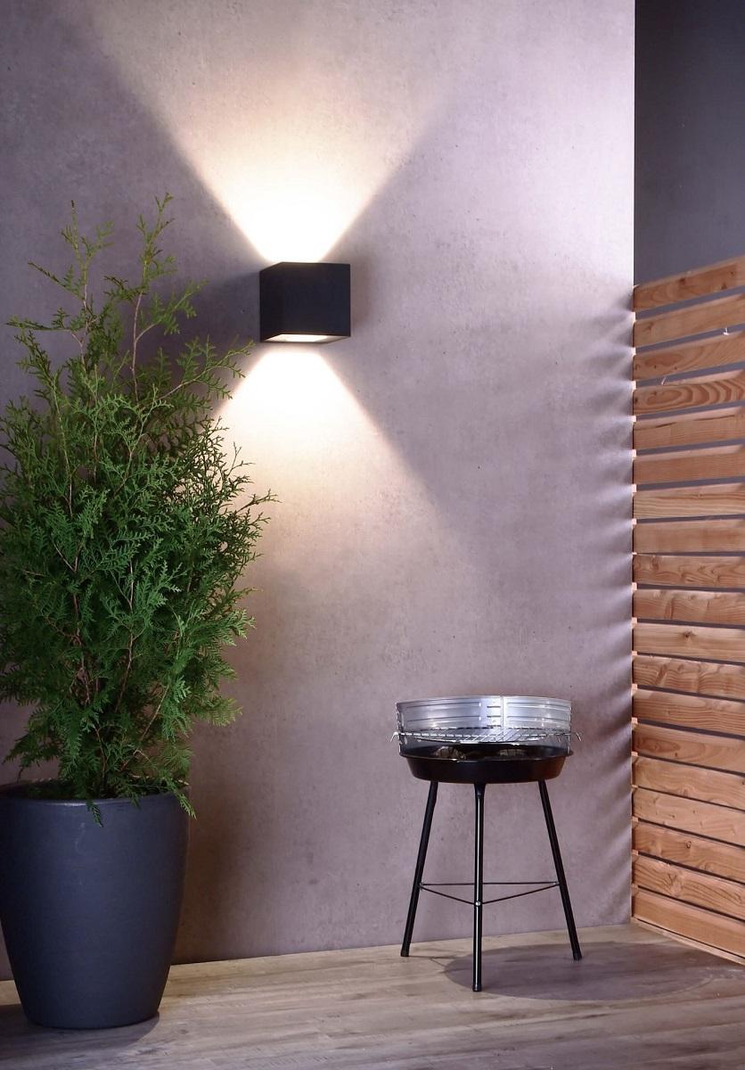 фото уличный настенный светодиодный светильник deko-light jabbah up and down 731127 | 220svet.ru