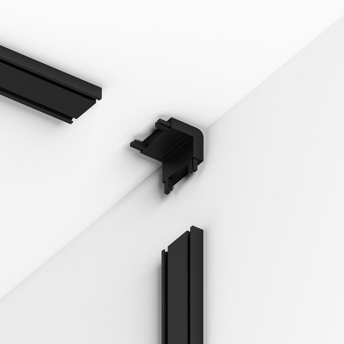 фото коннектор угловой для накладного шинопровода elektrostandard flat magnetic 85002/00 черный a063737 | 220svet.ru