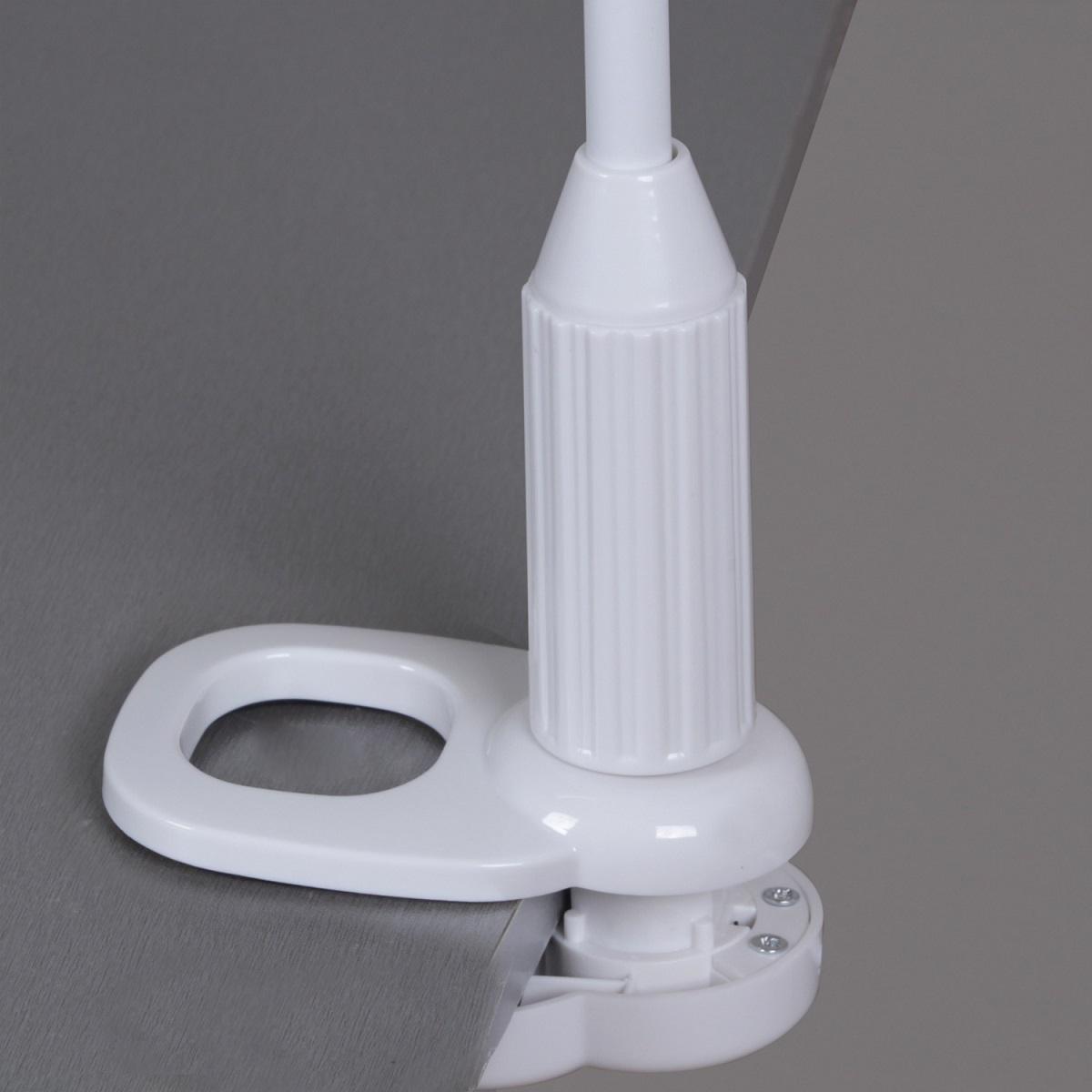 фото настольная светодиодная лампа на струбцине reluce 00821-0.7-01 wt | 220svet.ru