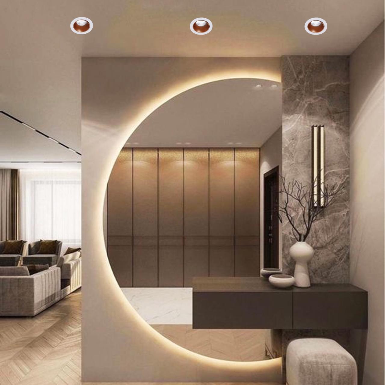 фото точечный светильник reluce 16085-9.0-001pt mr16 wt+rose gd | 220svet.ru