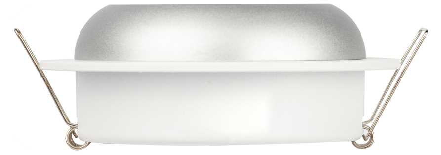 фото светильник встраиваемый эра kl111 wh/sl под лампу gx53 белый/серебро матовый б0061539 | 220svet.ru