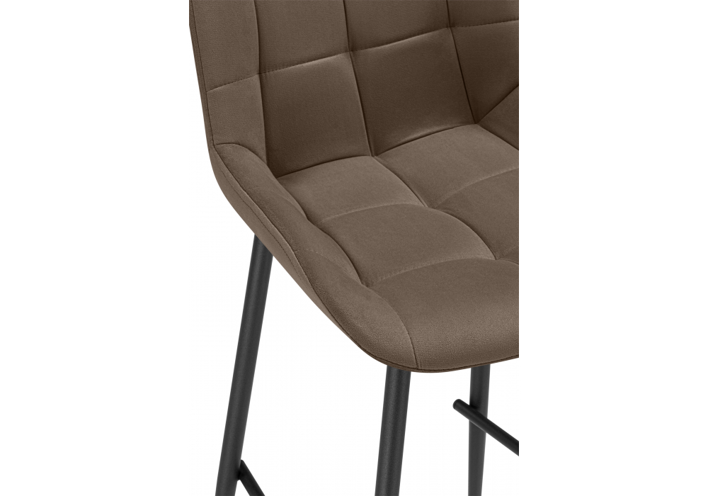 фото барный стул woodville челси коричневый / черный 632581 | 220svet.ru