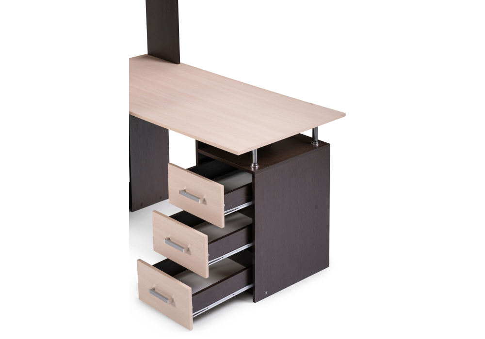 фото компьютерный стол левый woodville кс-15 дуб молочный 295293 | 220svet.ru