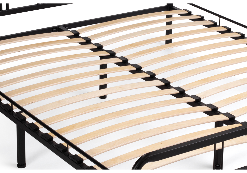 фото кровать woodville рейк 120х200 черная 403023 | 220svet.ru