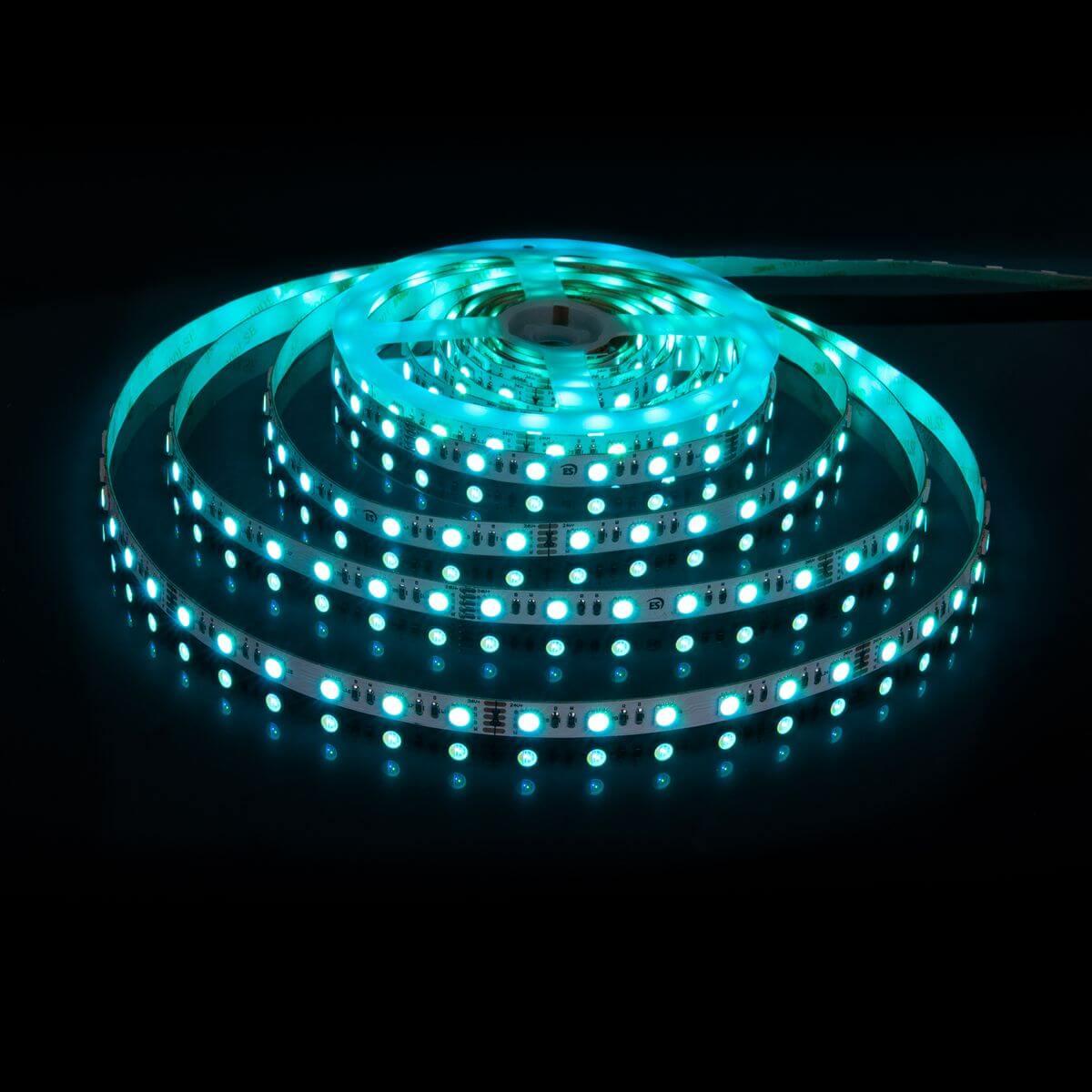 фото светодиодная лента elektrostandard 24w/m 60led/m 5050smd mix rgb/дневной белый 5m a053702 | 220svet.ru