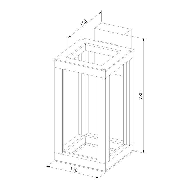фото уличный настенный светодиодный светильник elektrostandard frame 1527 techno led серый a051856 | 220svet.ru