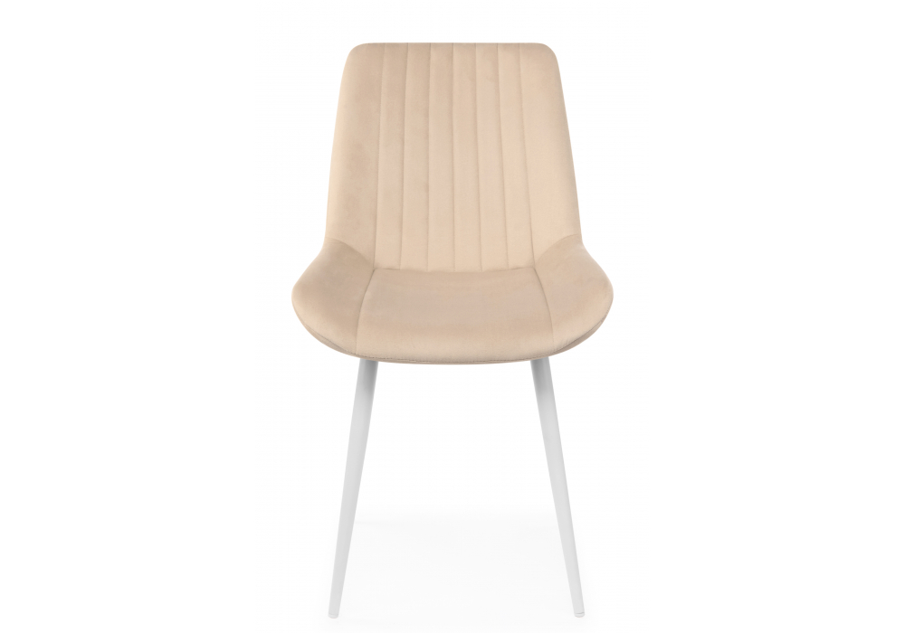 фото стул на металлокаркасе woodville седа бежевый (zd 210) / белый np 632394 | 220svet.ru