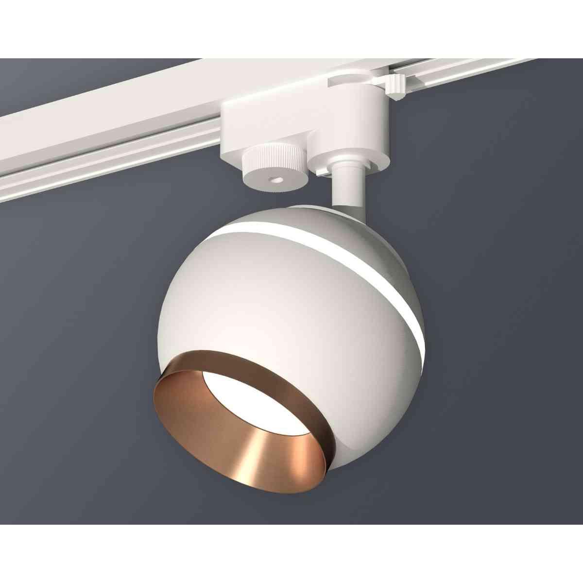 фото комплект трекового светильника ambrella light track system xt1101024 swh/ppg белый песок/золото розовое полированное (a2520, c1101, n7035) | 220svet.ru