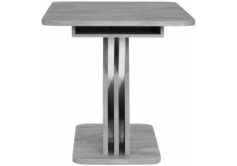 фото стол раскладной woodville аврора цемент светлый / белый 563371 | 220svet.ru