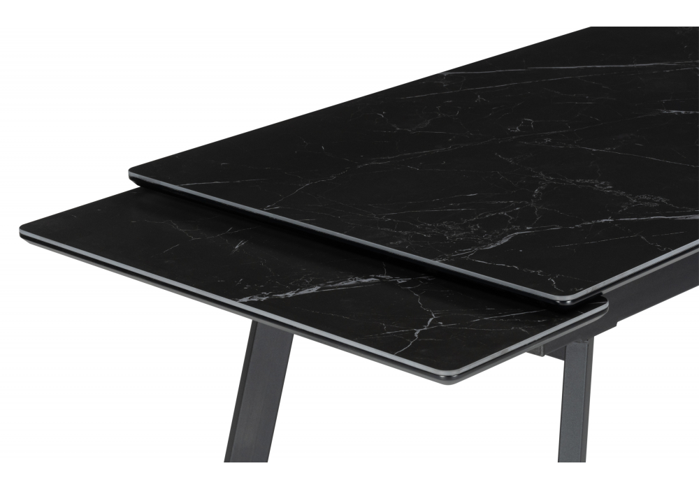 фото керамический стол раскладной 120(180)х80 woodville норман shakespeare black 622886 | 220svet.ru