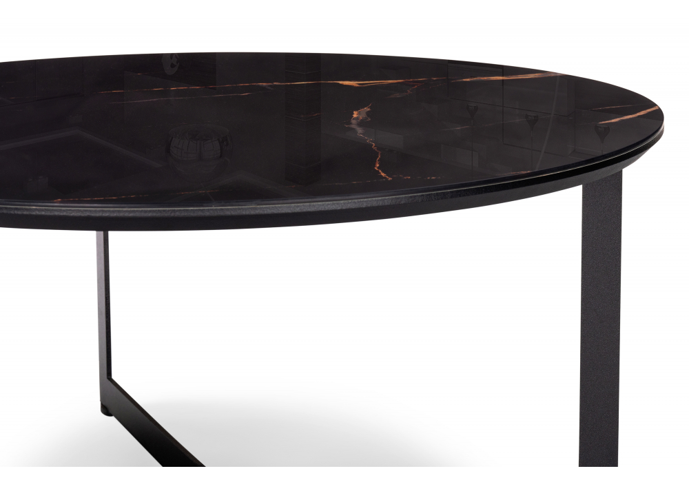 фото журнальный стол woodville роб d-700 обсидиан / черный 553552 | 220svet.ru