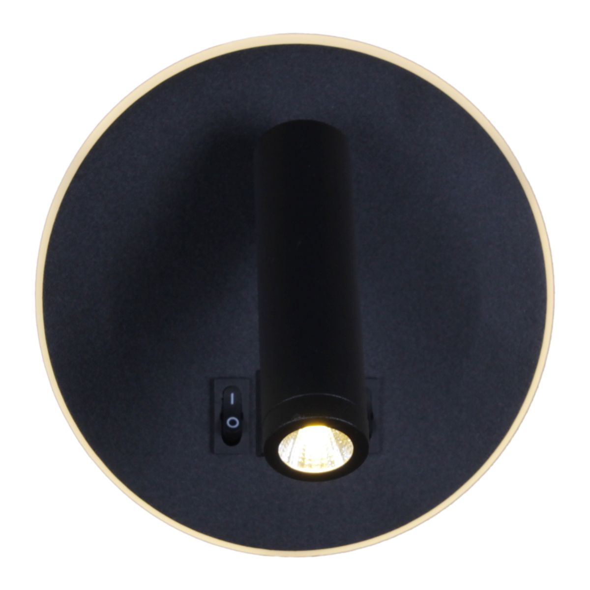 фото настенный светодиодный светильник reluce 86203-9.2-001kt led12w+usb bk | 220svet.ru