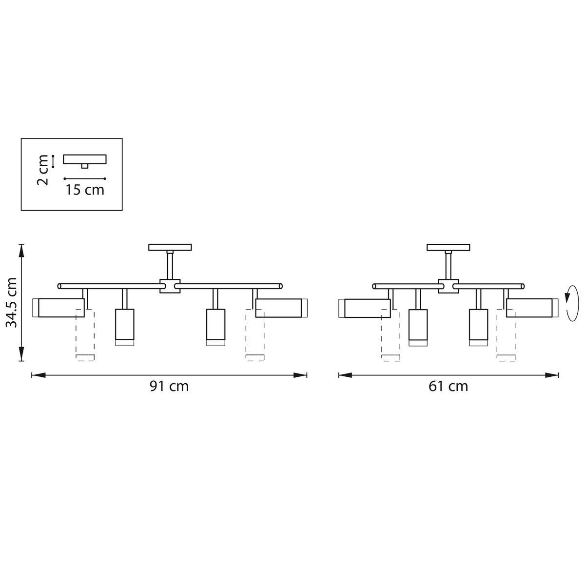 фото потолочная люстра lightstar rullo (571728+214436-4+214486-4+202430-8) lr7283648640 | 220svet.ru