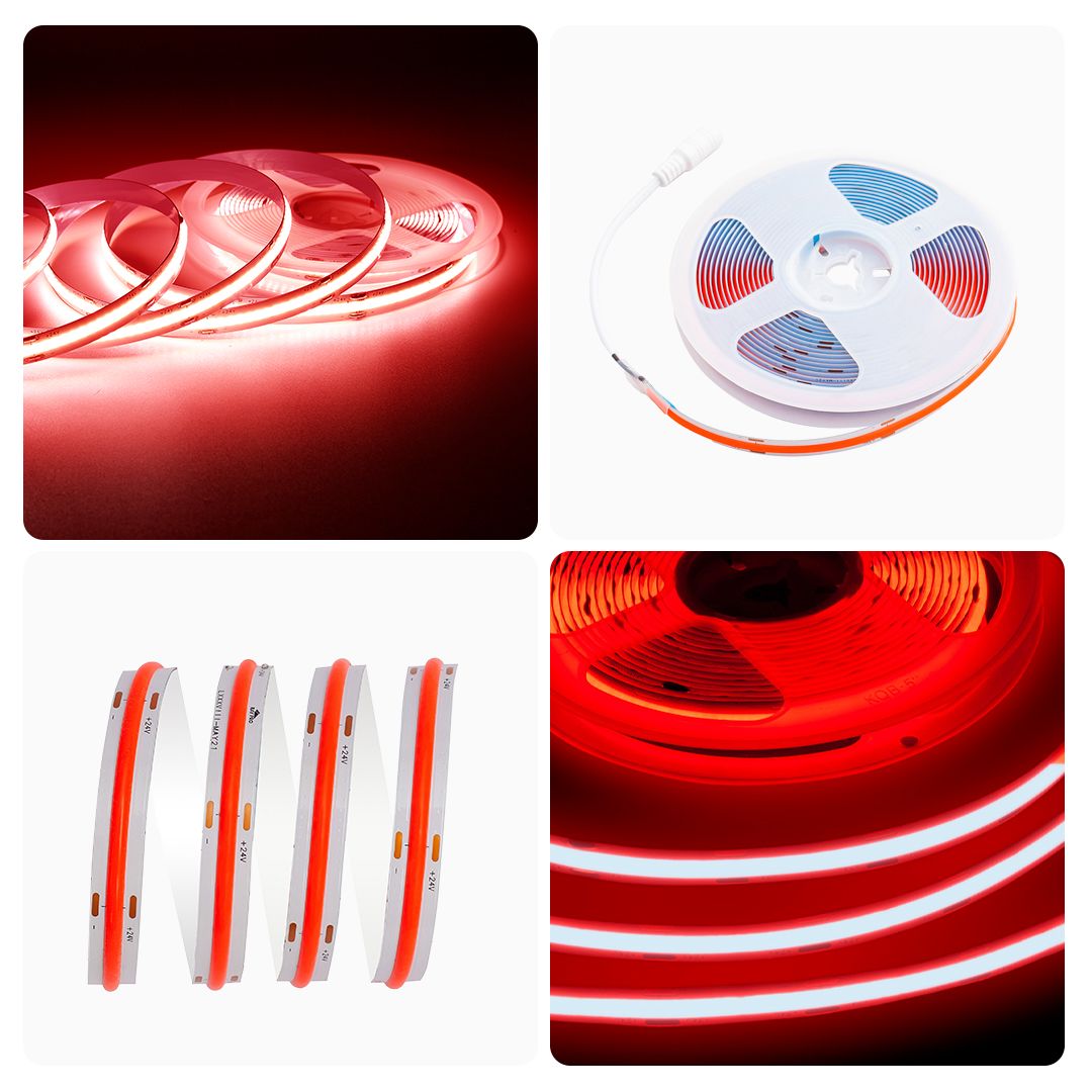 фото лента apeyron 14w/m 512led/m cob красный 5m 214оо | 220svet.ru