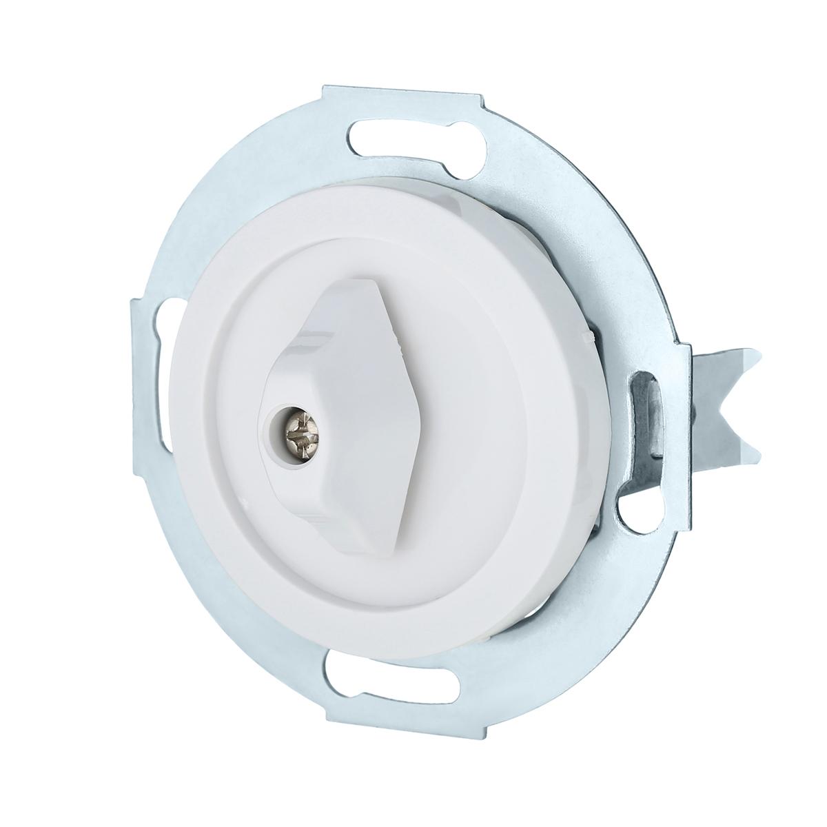 фото переключатель lk studio поворотный (схема 6) 16 a, 250 b (белый) vintage 880704-1 | 220svet.ru