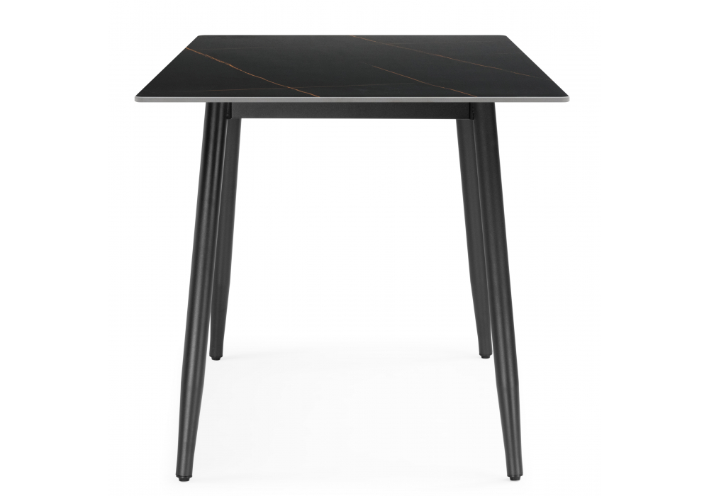 фото керамический стол woodville rion 120 черный мрамор / черный 15908 | 220svet.ru