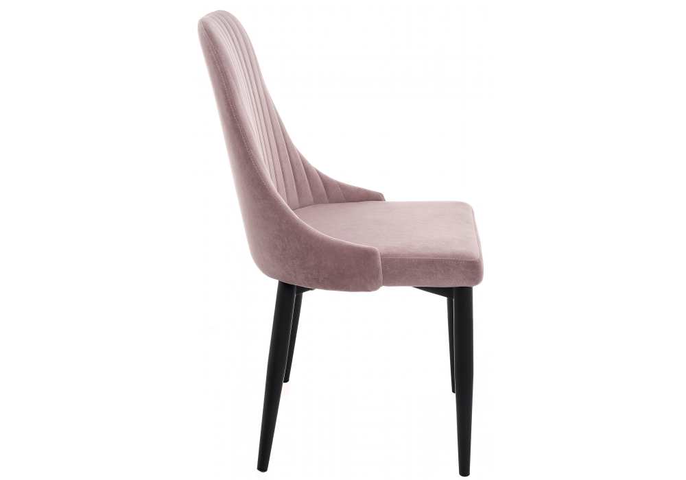 фото стул на металлокаркасе woodville kora light purple / black 15094 | 220svet.ru