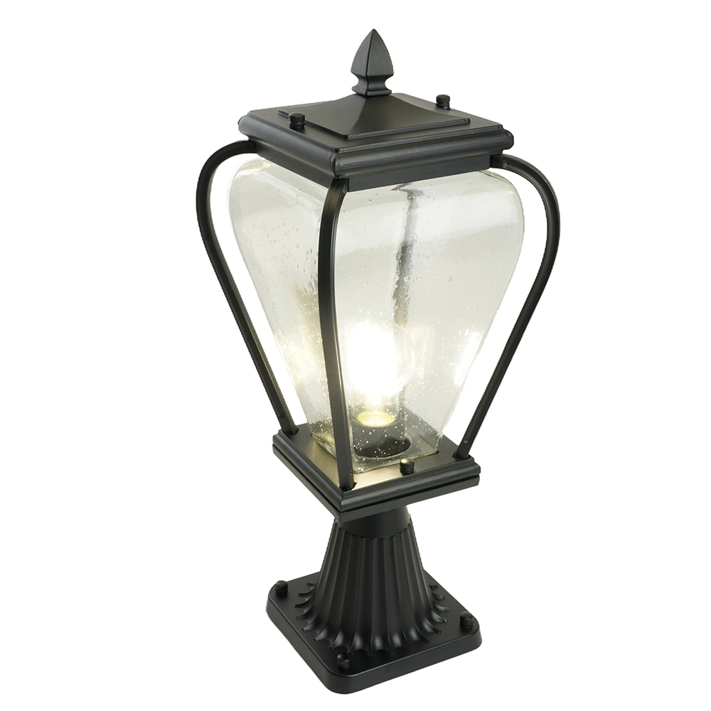 фото светильник садово-парковый feron pl744  на постамент 60w 230v e27, черный 51275 | 220svet.ru