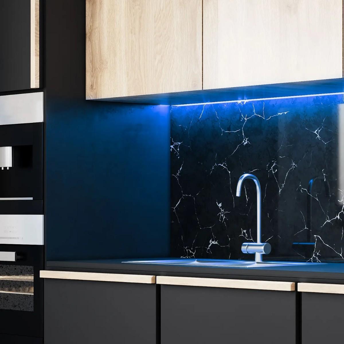 фото лента gauss 9,6w/m 120led/m 2835smd синий 3m bt067 | 220svet.ru