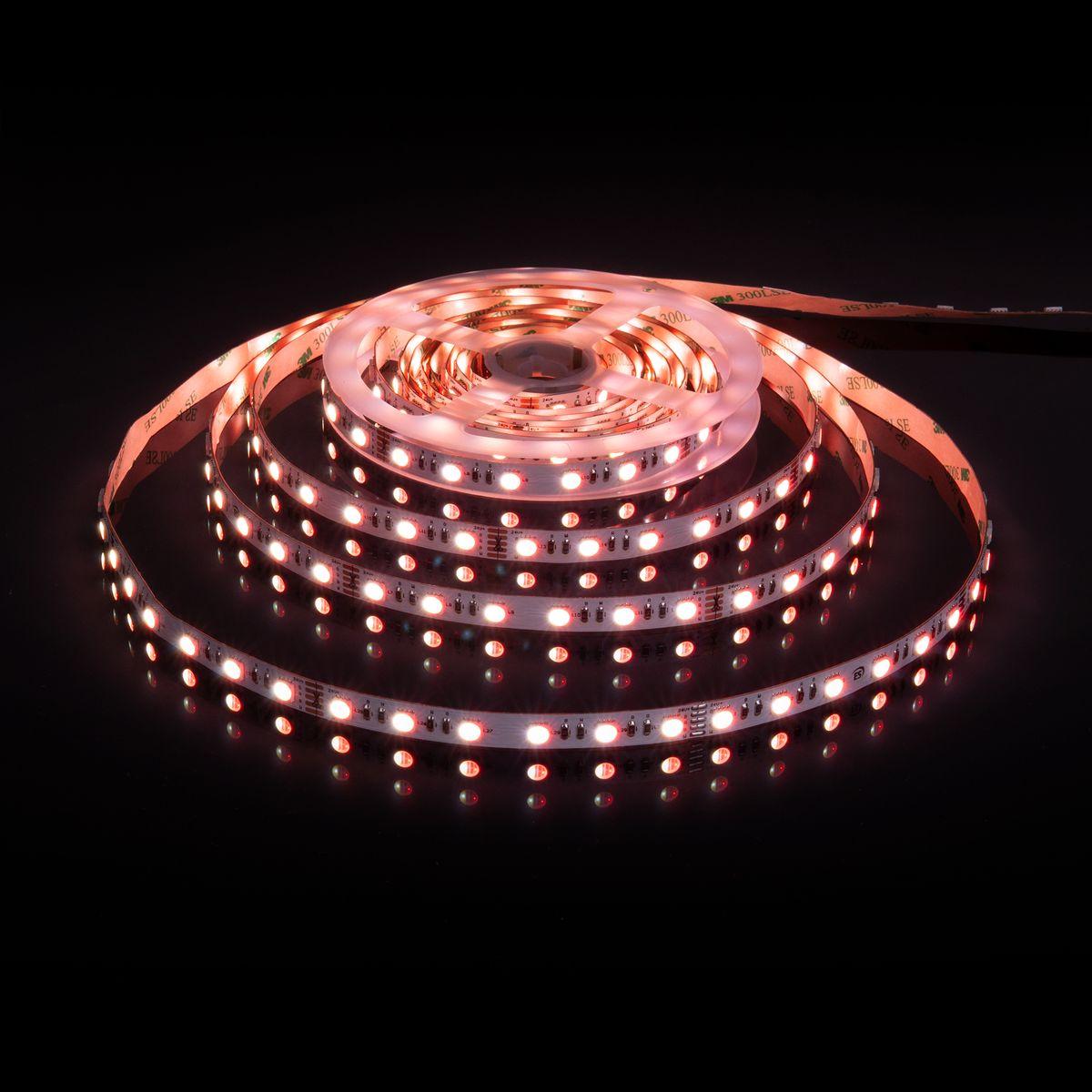 фото светодиодная лента elektrostandard 24w/m 60led/m 5050smd mix rgb/холодный белый 5m a053703 | 220svet.ru
