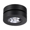 Миниатюра фото встраиваемый-накладной светодиодный спот novotech groda 359410 черный | 220svet.ru