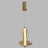 Миниатюра фото подвесной светодиодный светильник crystal lux quasar sp10w led amber | 220svet.ru