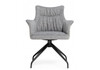 Миниатюра фото стул крутящийся на металлокаркасе woodville kaser 360 grey / black 15841 | 220svet.ru