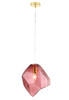Миниатюра фото подвесной светильник crystal lux nuestro sp1 gold/pink | 220svet.ru