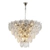 Миниатюра фото подвесная люстра ilamp rockfeller p2549-18 nic | 220svet.ru
