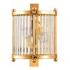 Миниатюра фото настенный светильник crystal lux ap2 gold/transparente | 220svet.ru