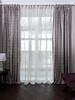 Миниатюра фото портьера серая garda decor 121gd-houst100-port ser | 220svet.ru