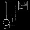 Миниатюра фото подвесной светильник lightstar globo 813023 | 220svet.ru