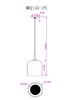 Миниатюра фото подвесной светодиодный светильник myfar charlie mr2133-1pl | 220svet.ru