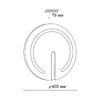 Миниатюра фото настенно-потолочный светодиодный светильник sonex button 3041/dl | 220svet.ru