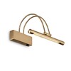 Миниатюра фото подсветка для картин ideal lux bow ap d26 ottone satinato | 220svet.ru