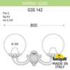 Миниатюра фото светильник уличный настенный fumagalli mirra/g300 g30.142.000.wze27 | 220svet.ru