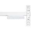 Миниатюра фото трековый магнитный светодиодный светильник arte lamp linea a4638pl-1wh | 220svet.ru