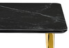 Миниатюра фото керамический стол woodville селена 3 140х80 черный мрамор / золото 606405 | 220svet.ru