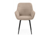 Миниатюра фото стул на металлокаркасе woodville флюид бежевый (zd 210) / черный 642965 | 220svet.ru