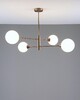 Миниатюра фото подвесная люстра moderli molecule v10837-4p | 220svet.ru