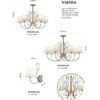 Миниатюра фото потолочная люстра freya vanda fr2030cl-05g | 220svet.ru
