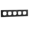 Миниатюра фото рамка 5-постовая mono electric дымчатый графит 107-820000-164 | 220svet.ru