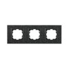 Миниатюра фото рамка 3-постовая mono electric style granit чёрный гранит 107-610000-162 | 220svet.ru