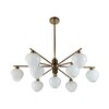 Миниатюра фото потолочная люстра на штанге lumion carmela 8278/9 латунь | 220svet.ru