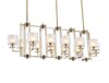 Миниатюра фото подвесная люстра newport 4408+4/s gold м0064727 | 220svet.ru