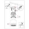 Миниатюра фото накладной светильник эра ol9 gx53 wh/wh б0048541 | 220svet.ru