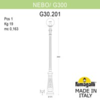 Миниатюра фото парковый фонарь fumagalli nebo/g300. g30.202.000.aze27 | 220svet.ru