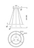 Миниатюра фото подвесной светодиодный светильник maytoni rim mod058pl-l55bsk | 220svet.ru