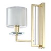Миниатюра фото бра crystal lux nicolas ap1 gold/white | 220svet.ru